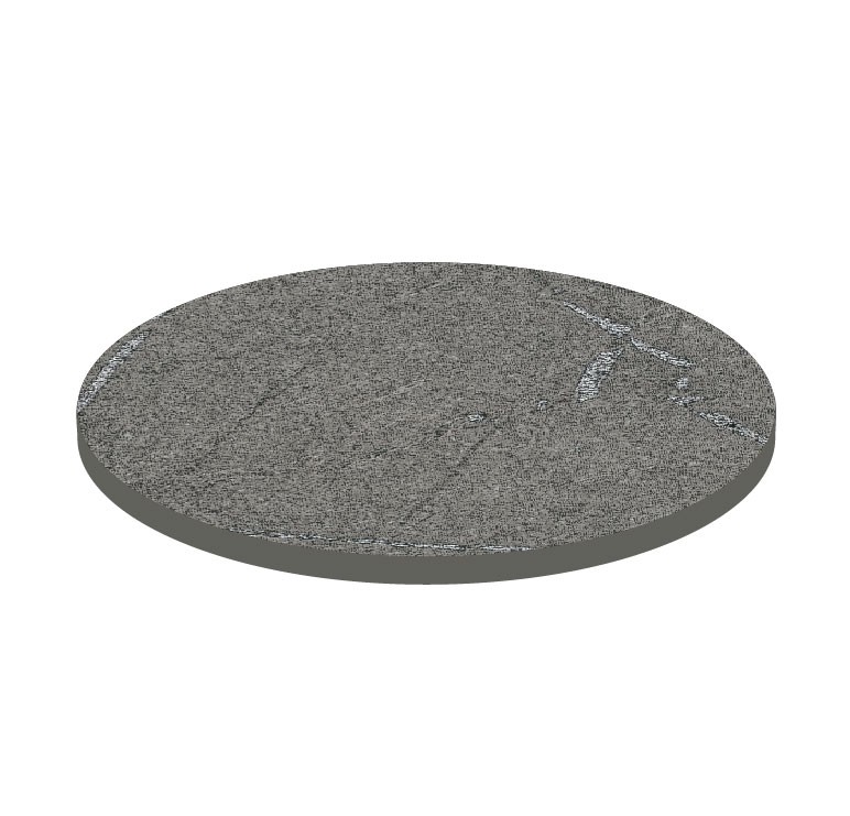 Tablero redondo en HPL estratificado Granito, Ø700 mm, grosor 10 mm