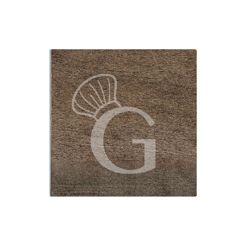 Tablero cuadrado laminado HPL 800x800 mm, espesor 10 mm