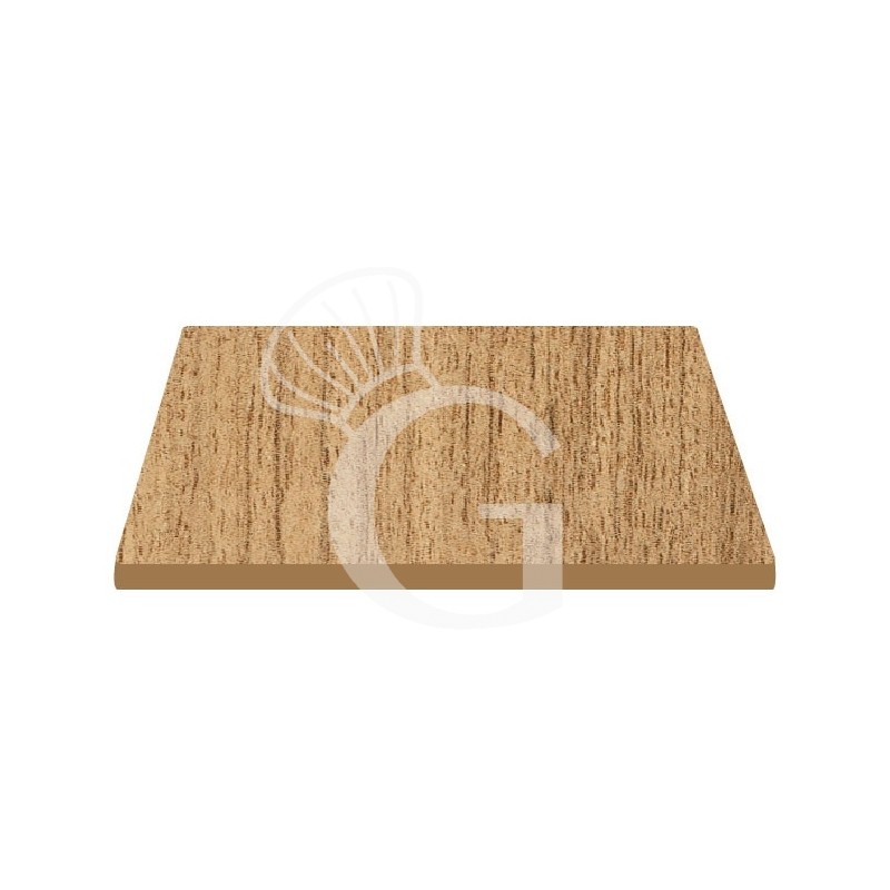 Tablero cuadrado laminado HPL 800x800 mm, espesor 10 mm