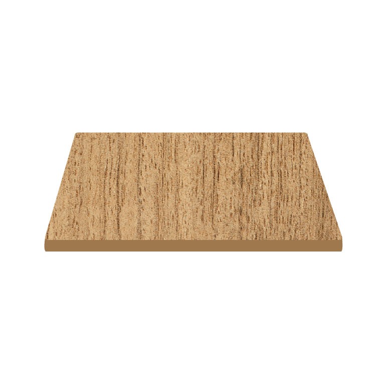 Tablero cuadrado laminado HPL 800x800 mm, espesor 10 mm