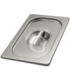 Tapa de acero inox GN 1/4  L 265 mm x P 162 m