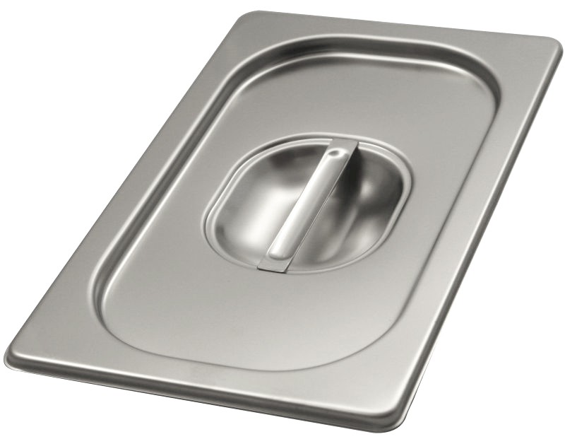 Tapa de acero inox GN 1/4  L 265 mm x P 162 m