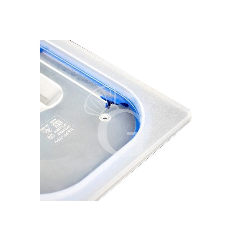 Tapa de polipropileno con cierre hermético GN1/6 dimensiones  L 176 x P162 mm