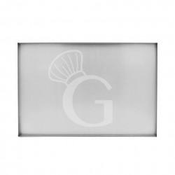 Bandeja  rectangular de aluminio de L660 mm x P 460 mm  x H 40 mm
