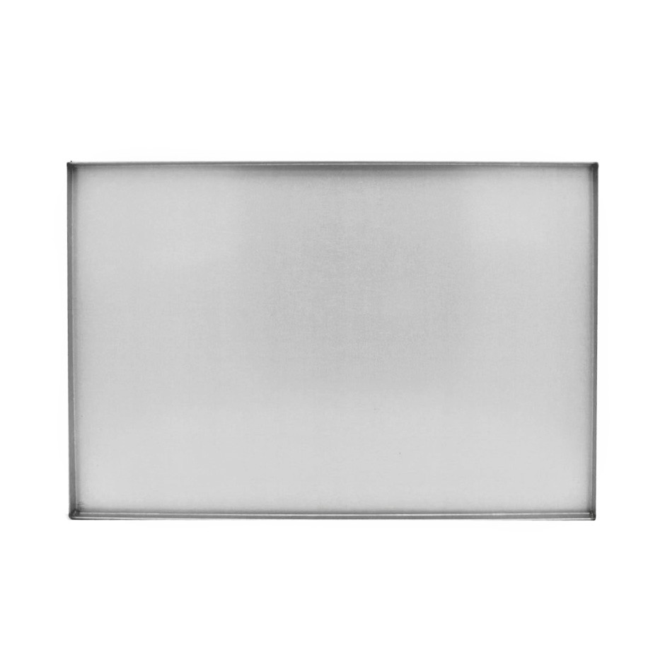 Bandeja  rectangular de aluminio de L660 mm x P 460 mm  x H 40 mm