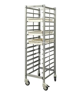 Carro para cajas masa pizza L 620 mm x P 480 mm x H 1170 mm