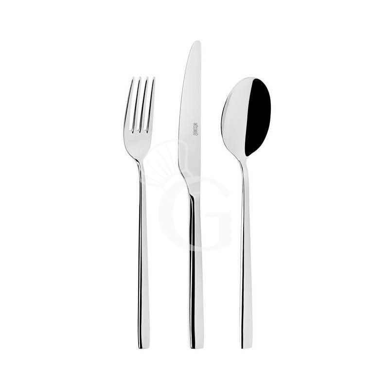 Cuchara de sopa de mesa en acero inoxidable L 182 mm
