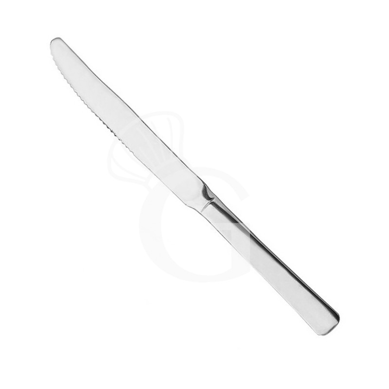 Cuchillo de mesa monobloque de acero inox L 220 mm