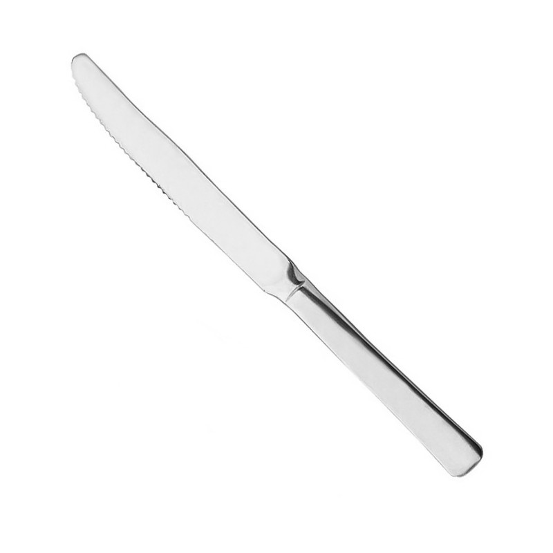 Cuchillo de mesa monobloque de acero inox L 220 mm