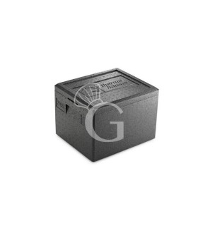 Contenedor isotérmico de polipropileno de 19 Lt  para cubetas GN 1/2 L 390mm x P 330 mm x H 280 mm