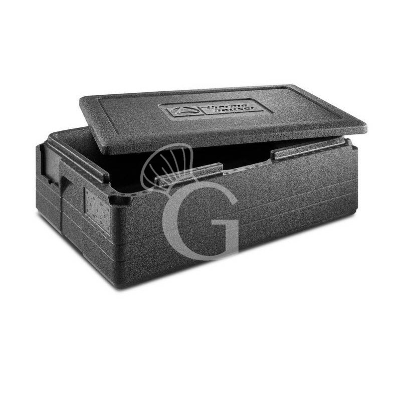 Contenedor isotérmico de polipropileno de 30 Lt  para cubetas GN 1/2 L 600mm x P 400 mm x H 230 mm