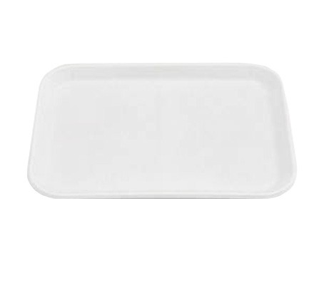 Bandeja anti-absorbente de SAN para alimentos dimensiones L 500 mm x P 360 mm x H 12 mm. Color blanco
