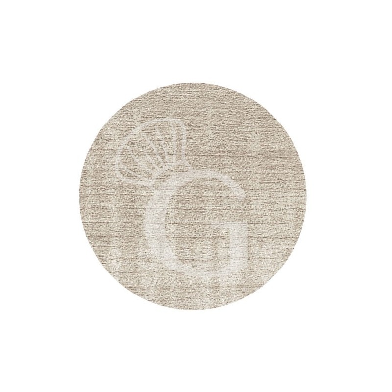 Tablero redondo en HPL estratificado Sleek Light Grey, Ø 600 mm, grosor 10 mm