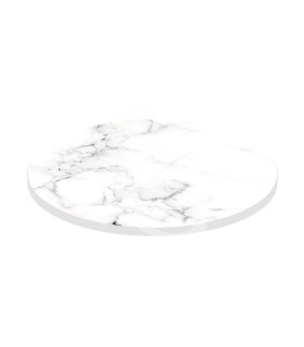 Tablero redondo en HPL estratificado Statuario, Ø 600 mm, grosor 10 mm