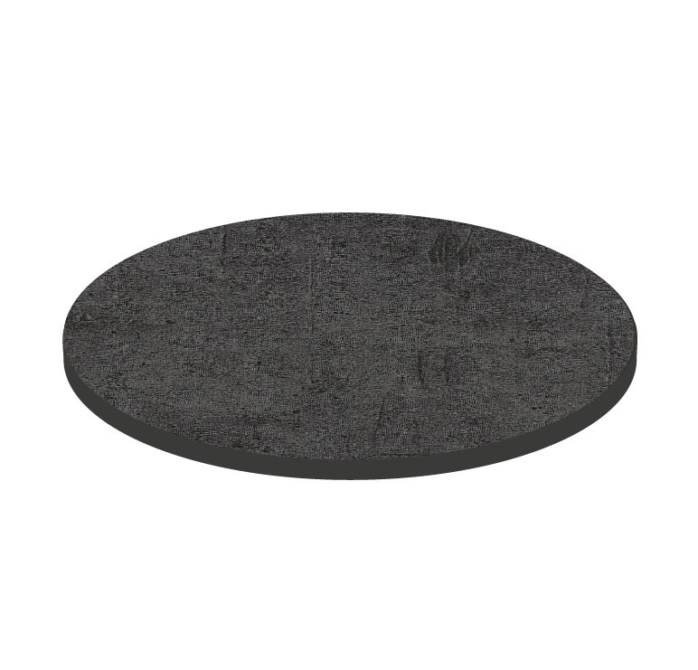 Tablero redondo en HPL estratificado, Ø 800 mm, grosor 10 mm