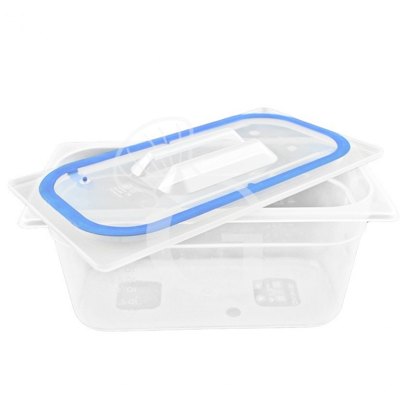 Tapa de polipropileno con cierre hermético GN1/3 dimensiones L 325 x P 175 mm