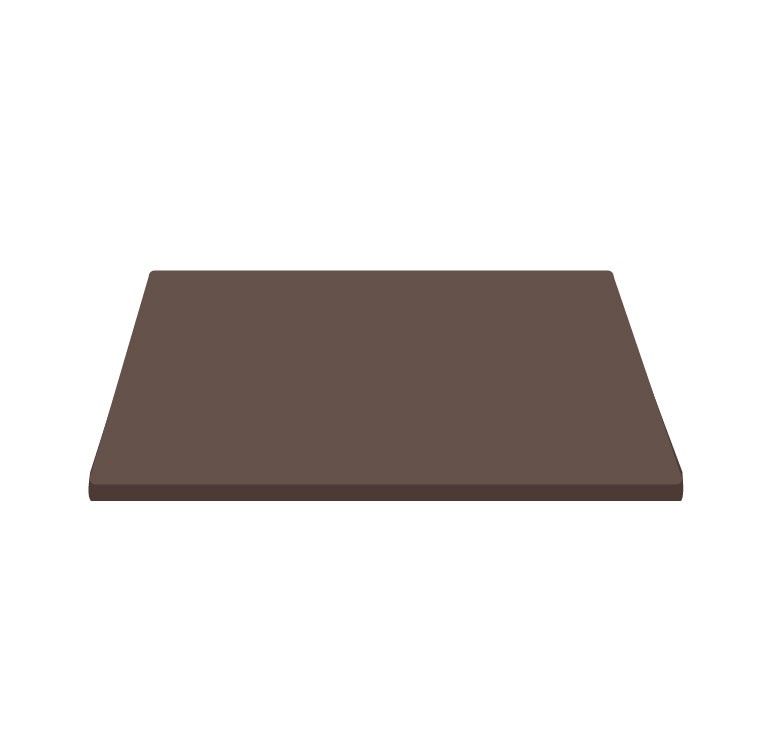 Tablero cuadrado en HPL estratificado, 600×600 mm, grosor 10 mm