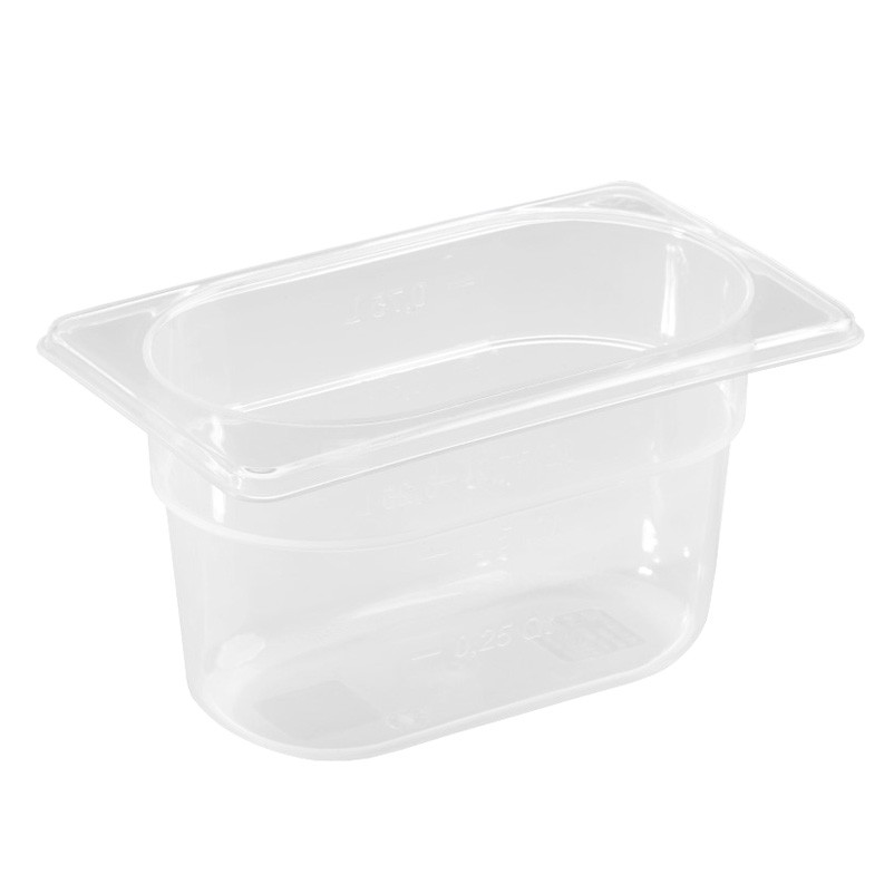 CUBETA EN POLIPROPILENO GN 1/9 - 176 MM X 108 MM X H 100 MM