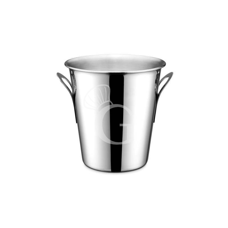 Cubitera para champagne y cava con asas de acero inox Ø210 x H 200 mm