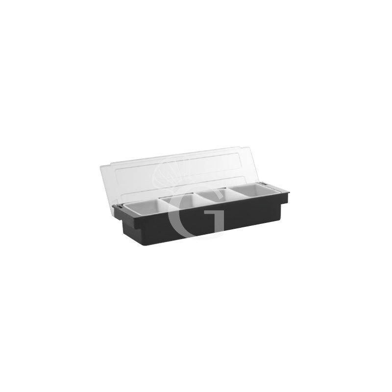 Porta condimentos de plástico 4 compartimientos