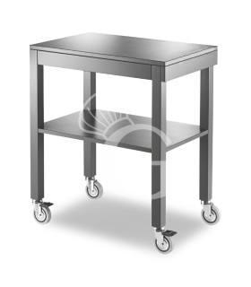 Carro de servicio lacado, longitud 700 mm x profundidad 450 mm x altura 840 mm