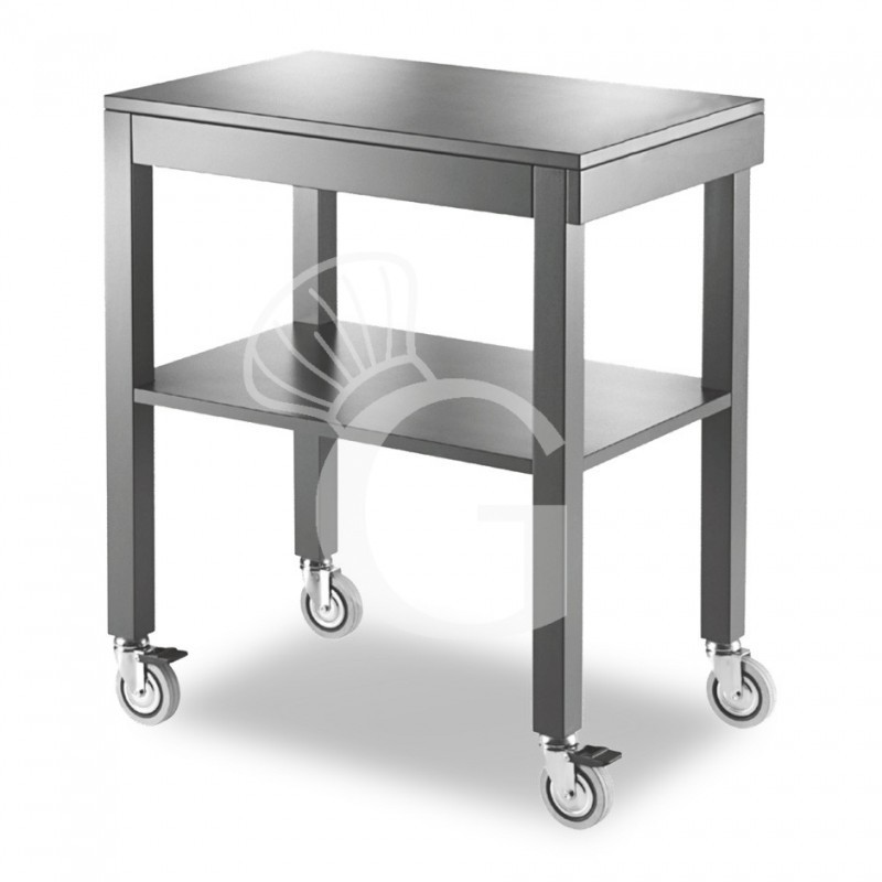 Carro de servicio lacado, longitud 700 mm x profundidad 450 mm x altura 840 mm