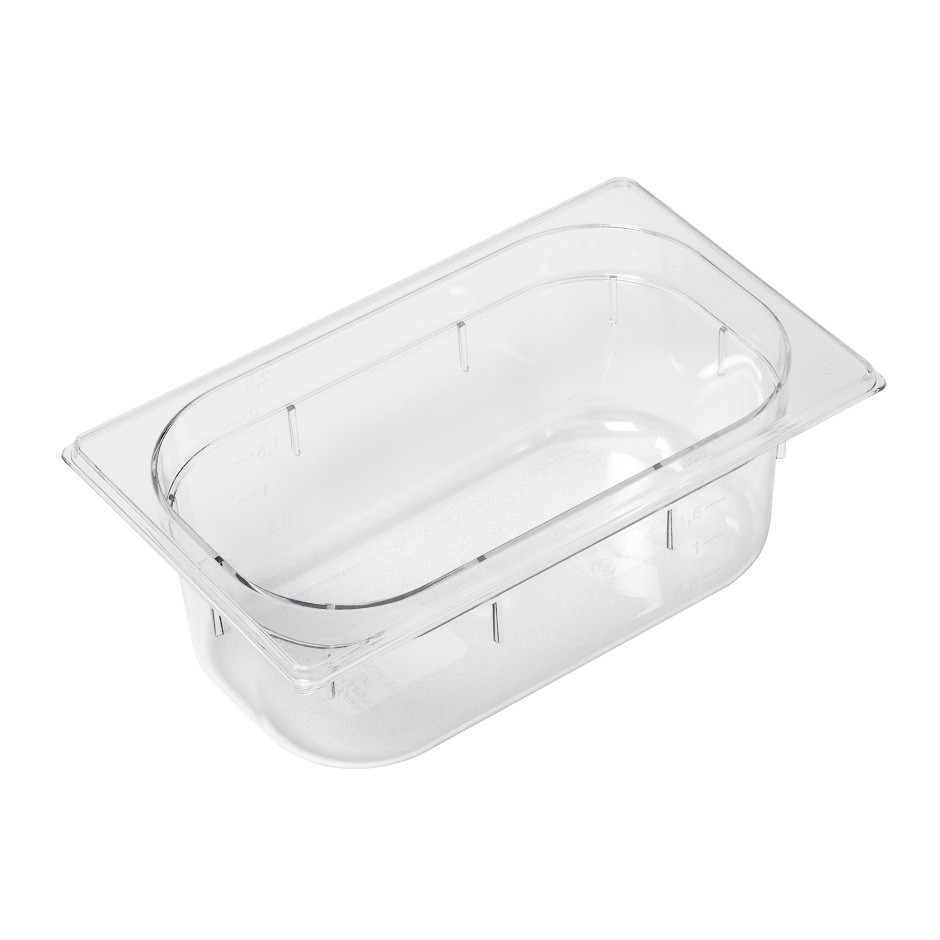 CUBETA APILABLE DE POLICARBONATO GN1/4 - L 265 MM X P 162 MM X H 150 MM