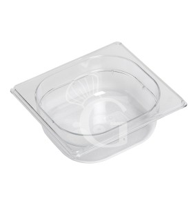 CUBETA APILABLE DE POLICARBONATO GN1/6 - L 176 MM X P 162 MM X H 65 MM