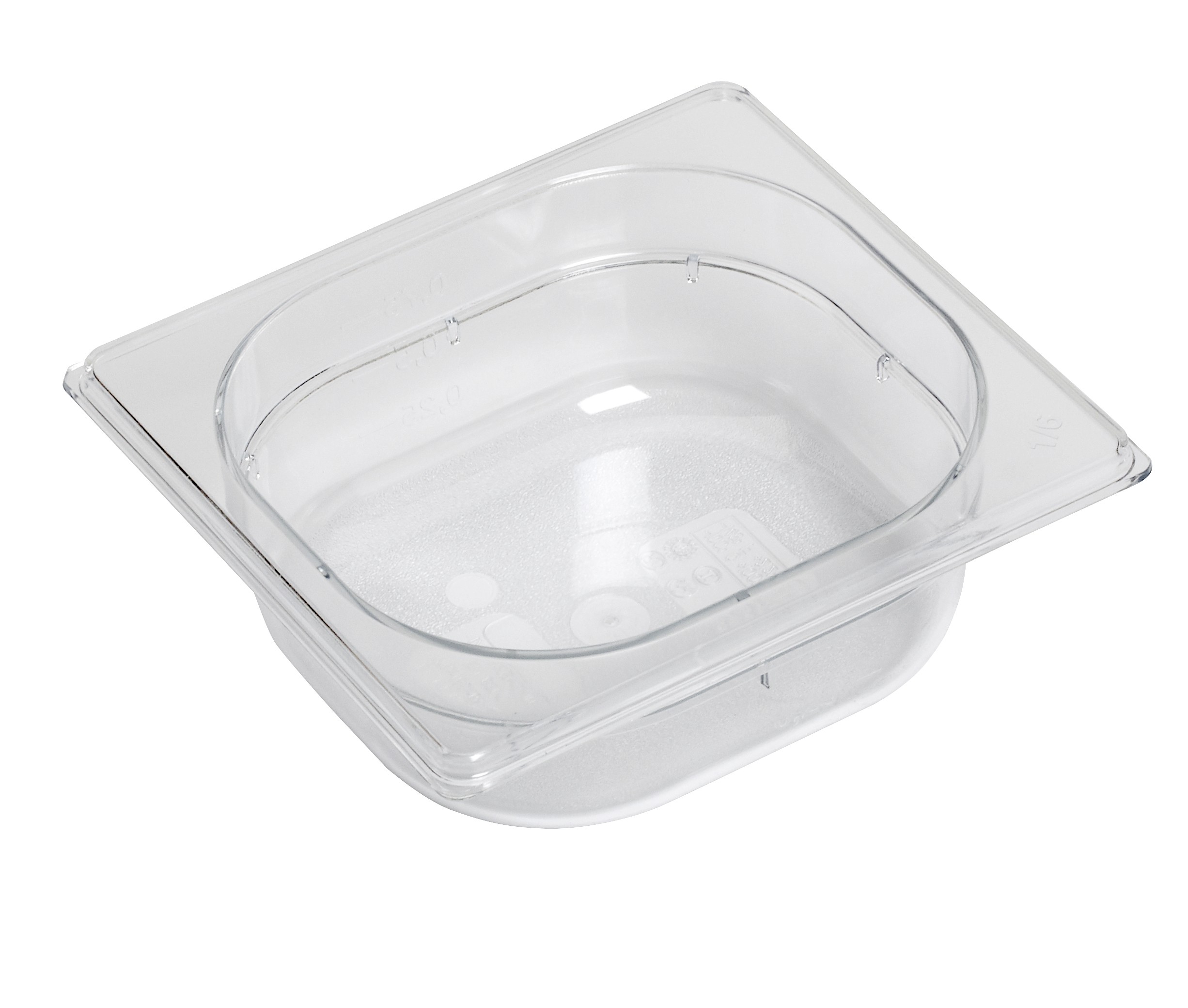 CUBETA APILABLE DE POLICARBONATO GN1/6 - L 176 MM X P 162 MM X H 65 MM