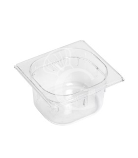 CUBETA APILABLE DE POLICARBONATO GN1/6 - L 176 MM X P 162 MM X H 100 MM