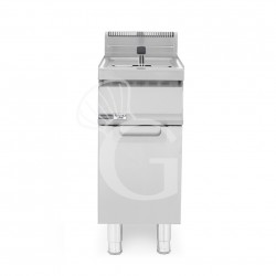 Freidora profesional de gas sobre mueble cerrado 1 cuba 20 LT 15,5 Kw