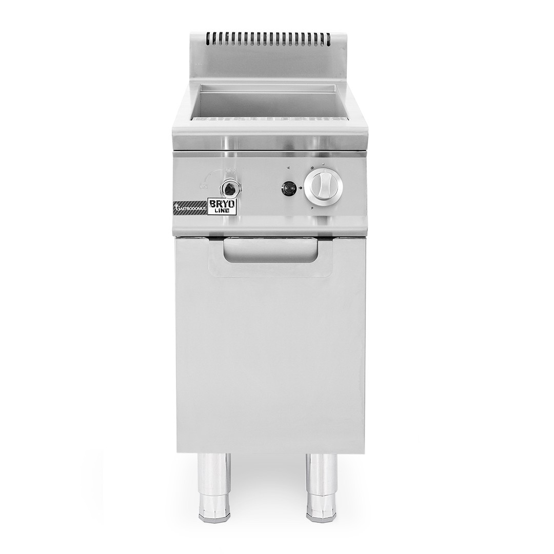 Cocedor de pasta a gas profesional sobre armario cerrado 1 cuba 40 LT