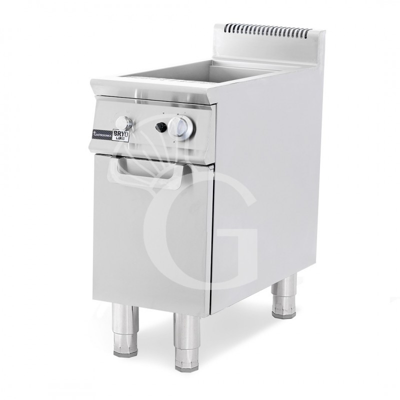 Cocedor de pasta a gas profesional sobre armario cerrado 1 cuba 40 LT