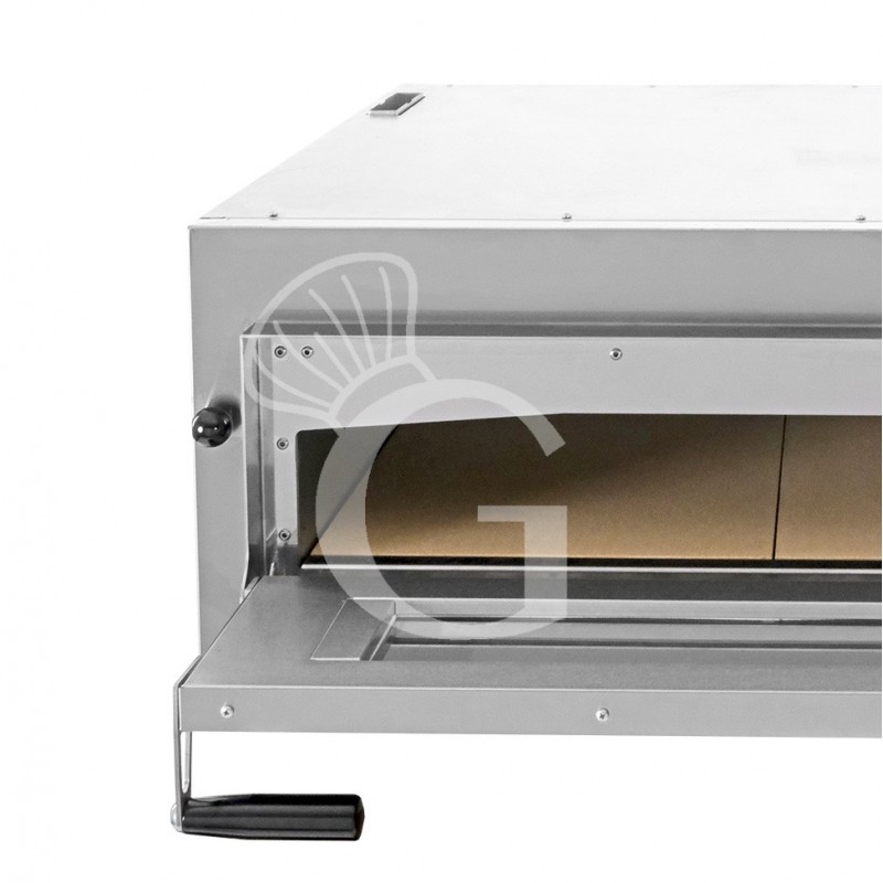 Horno eléctrico para 4 pizzas diámetro 350 mm 1 cámara control mecánico 5,75KW