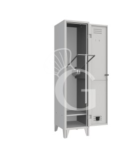 Armario vestuario para personas con discapacidad, 1 plaza – 420×500×1800 mm – Color estándar RAL 7035