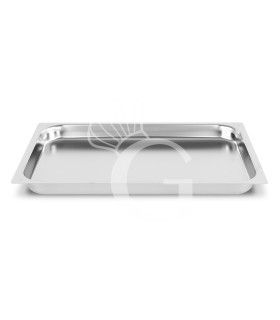 Bandeja rectangular de acero inox GN1/1  L 530 mm x P 325 mm x H 40 mm