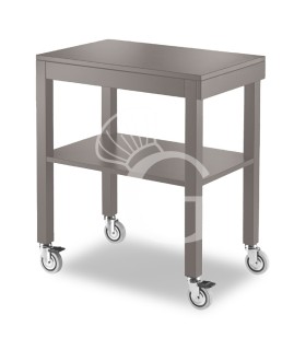 Carro de servicio lacado, longitud 700 mm x profundidad 450 mm x altura 840 mm