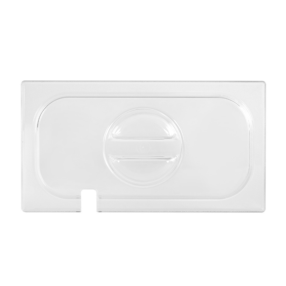 TAPA CON ORIFICIO PARA UTENSILIO DE POLICARBONATO GN1/3 DIMENSIONES L 325 X P 175 MM
