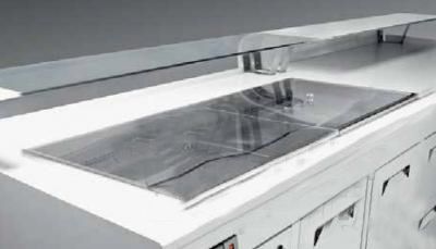 Cubierta de plexiglás para cuba refrigerada L 1400 mm