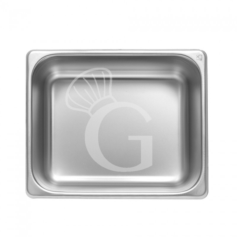 Cubeta de acero inox GN1/2 L 325mm x P 265 mm x H 150 mm