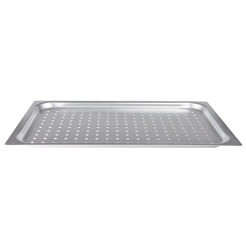 Bandeja rectangular perforada de aluminio GN1/1 L 530 mm X P 325 mm X A 20 mm