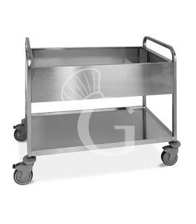 Carrito de servicio con cubeta estanca y grifo para 3 GN 1/1 en acero inoxidable – 1170×630×940 mm