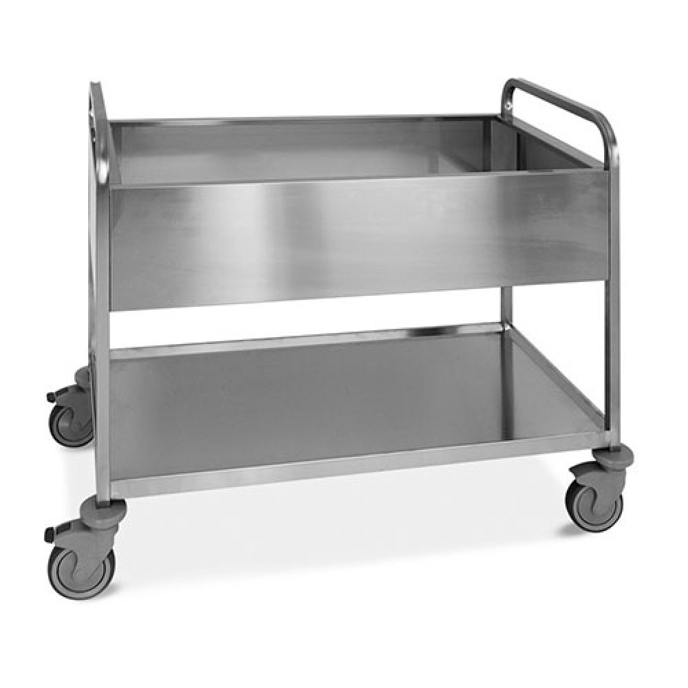 Carrito de servicio con cubeta estanca y grifo para 3 GN 1/1 en acero inoxidable – 1170×630×940 mm