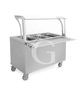 Carro refrigerado +4 °C/+10 °C – L 1020 mm x P 940 mm x H 1200 mm