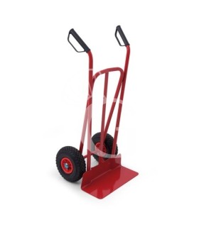Carrito portacajas en acero inoxidable con plataforma 530×440×1050 mm, capacidad 200 kg