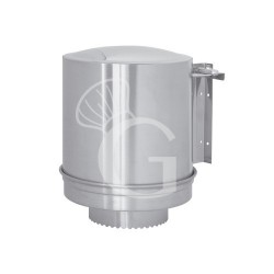 Portarrollos vertical de papel para pared en acero inoxidable Ø 250 mm × H 320 mm