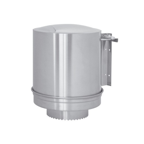 Portarrollos vertical de papel para pared en acero inoxidable Ø 250 mm × H 320 mm