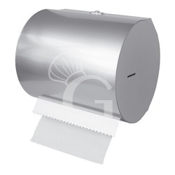 Soporte horizontal de pared para rollos de papel, de acero inoxidable, Ø 300 mm x H 330 mm
