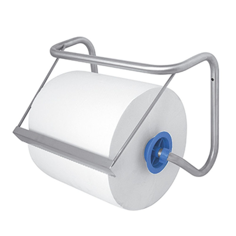 Dispensador mural de papel secamanos en rollo de acero inoxidable – 380×170×260 mm
