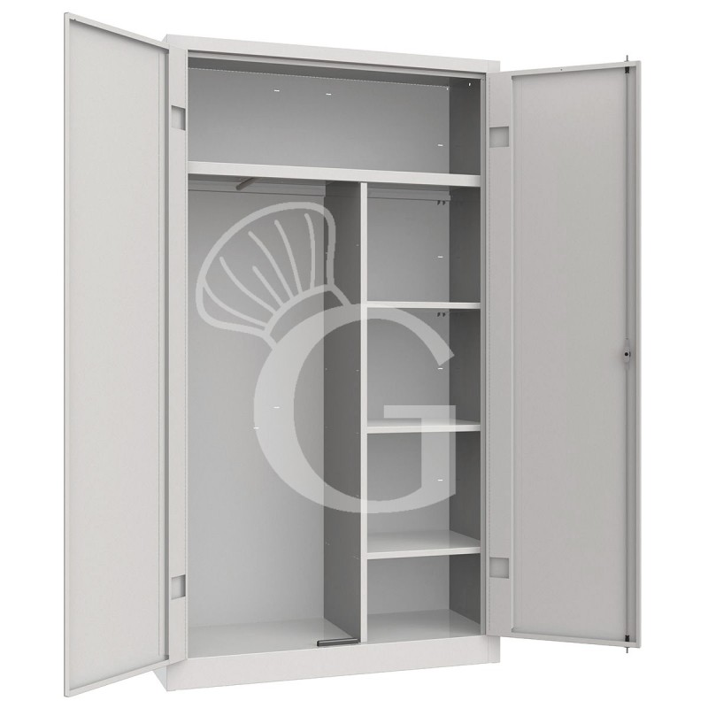 Armario multiusos monobloc, color estándar RAL 7035.